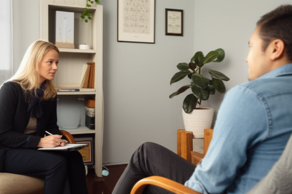 Mental health counseling and support session