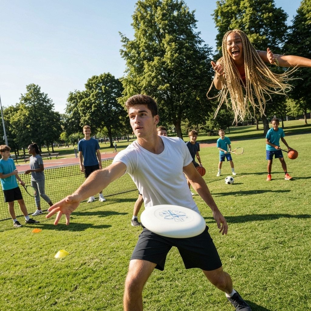 Youth participating in sports and recreation programs